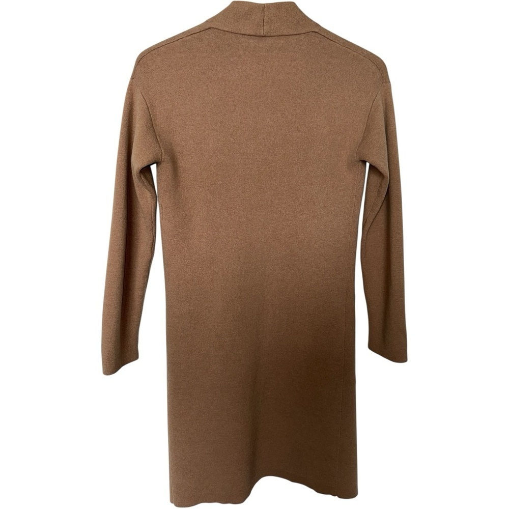 ARITZIA BABATON Lance Open Front Wool Blend Long Cardigan Sweater Duster Tan XXS - Picture 4 of 9